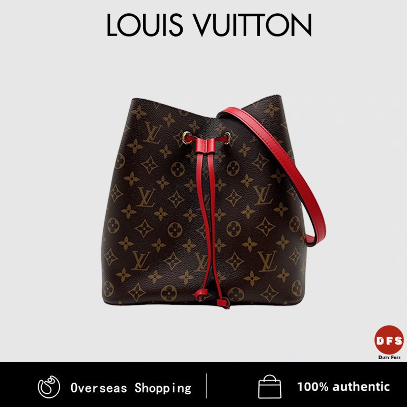 Giao diện người dùng giao diện người dùng trên Neonoe Monogram In Crossbody/Vai Xô túi (M44021-Poppy Màu Đỏ)
