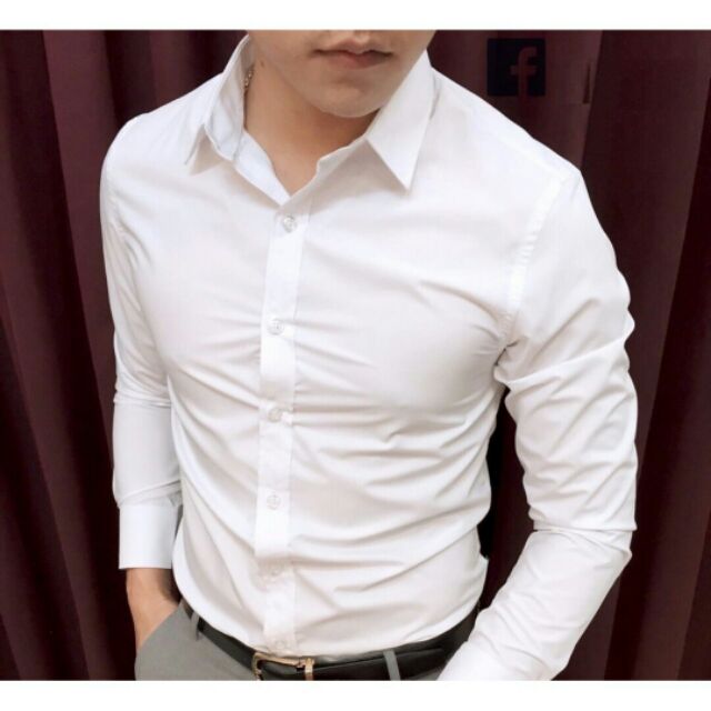 Sơ mi nam S391 chất lụa thái mềm mịn, phom slim fit | BigBuy360 - bigbuy360.vn