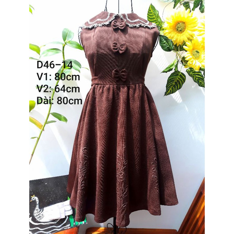 Đầm bé gái, secondhand HK, cổ thêu xinh yêu . Nhãn hiệu Hui Hui, size 14 #hàng_si_tuyển #freeshipextra