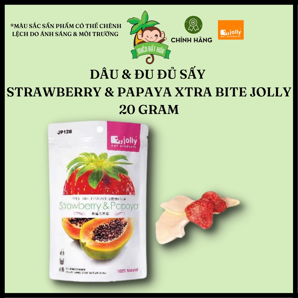 Ăn dặm thỏ bọ - trái cây & rau củ chính hãng Jolly nhiều loại ăn vặt dành cho hamster, thỏ, bọ, chinchilla, rat,...