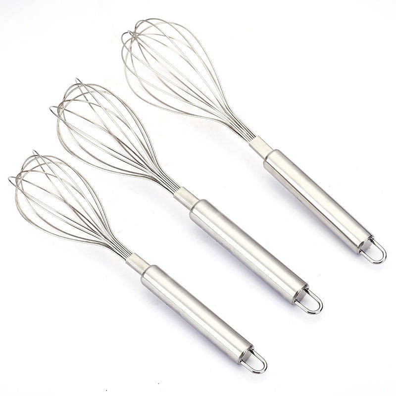 Hướng dẫn sử dụng Thép không gỉ Eggbeater Hỗn hợp tại nhà Cơm trứng Cake Cream Hairpin Kitchen Baking Tool