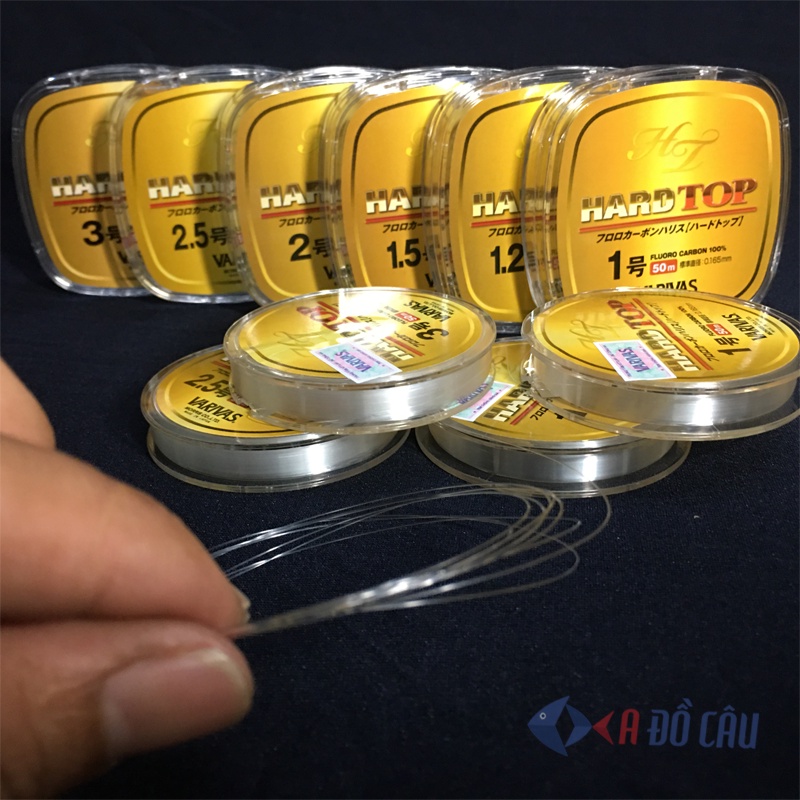 Dây thẻo trục câu đài Fluoro Carbon Varivas Hard Top Nhật chính hãng