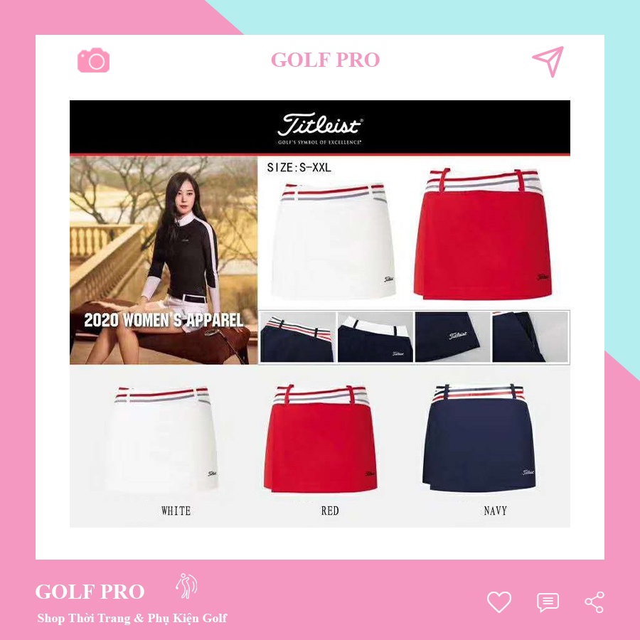 Chân váy golf nữ Titleist kiểu dáng thời trang cao cấp shop GOLF PRO CV001