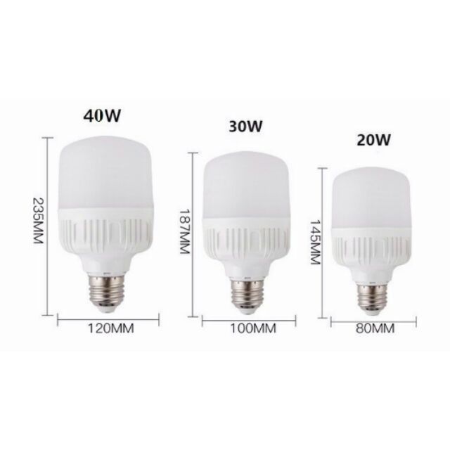 Bóng Đèn LED siêu sáng 20W 30W 40W