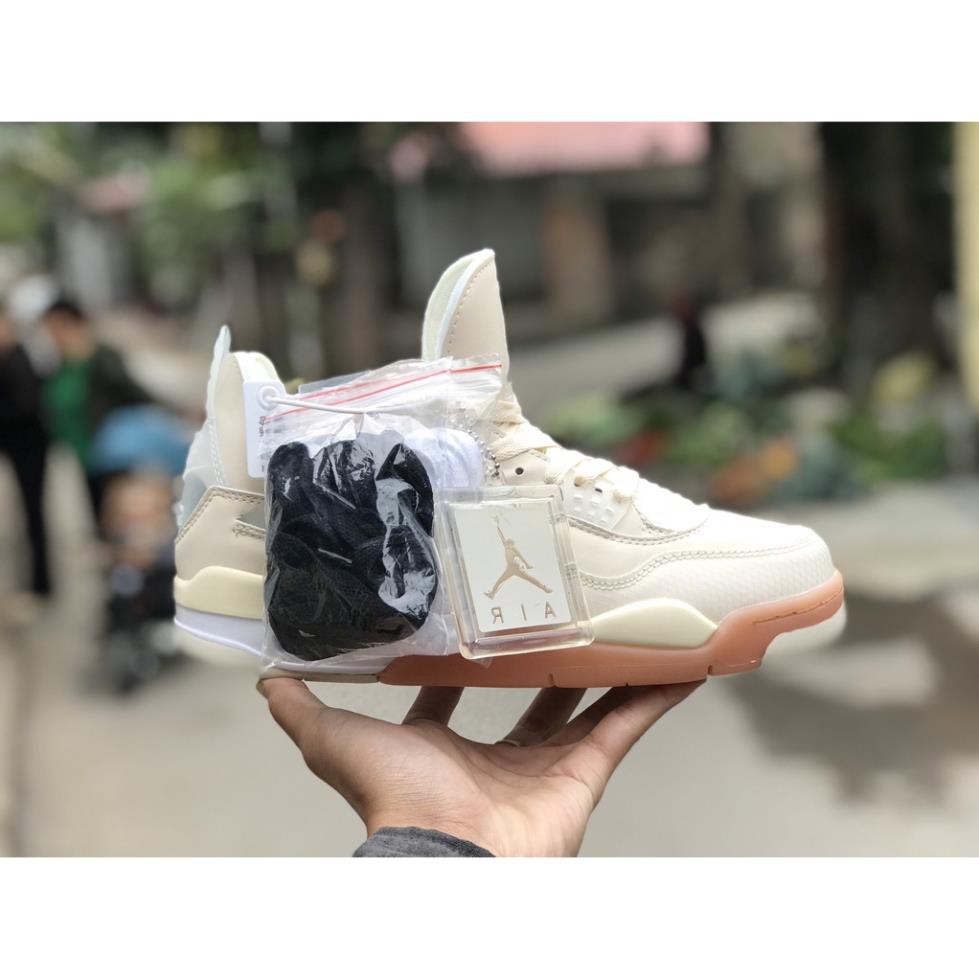 📢[ẢNH 100% SHOP TỰ CHỤP+FULL BOX+TEM TAG]📢 Giày Thể Thao, Giày Sneaker Jordan 4 OFF WHITE | BigBuy360 - bigbuy360.vn