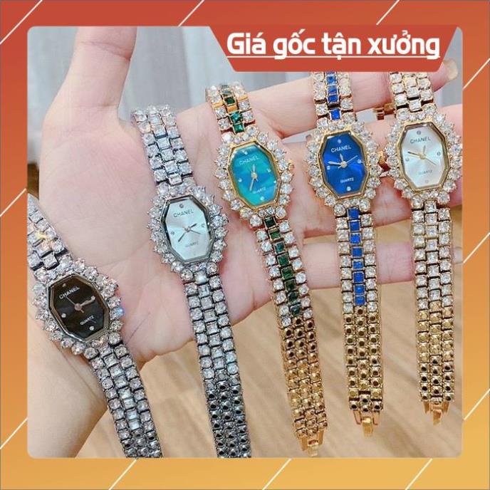 Sale Đồng Hồ Nữ Đẹp Chanel, Đồng Hồ Đeo Tay Đính Đá Cao Cấp Thời Trang Siêu Hót 2021