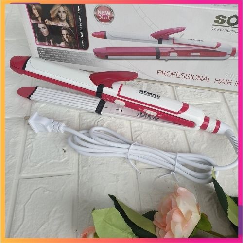 Máy uốn tóc, máy duỗi tóc đa năng SONAR 3IN1