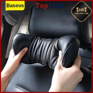 Gối tựa đầu xe hơi, gối tựa đầu ô tô chất liệu da pu cao cấp - toplink