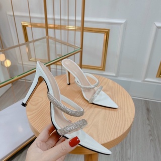 Guốc 2 quai đá mũi nhọn gót nhọn