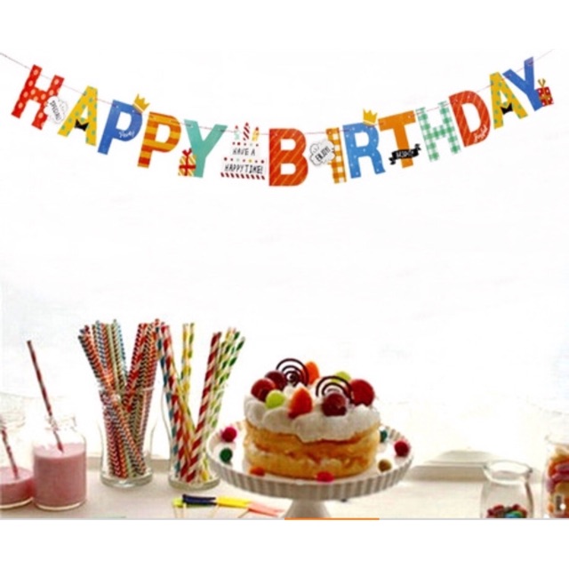 Dây cờ HPBD hoạt hình