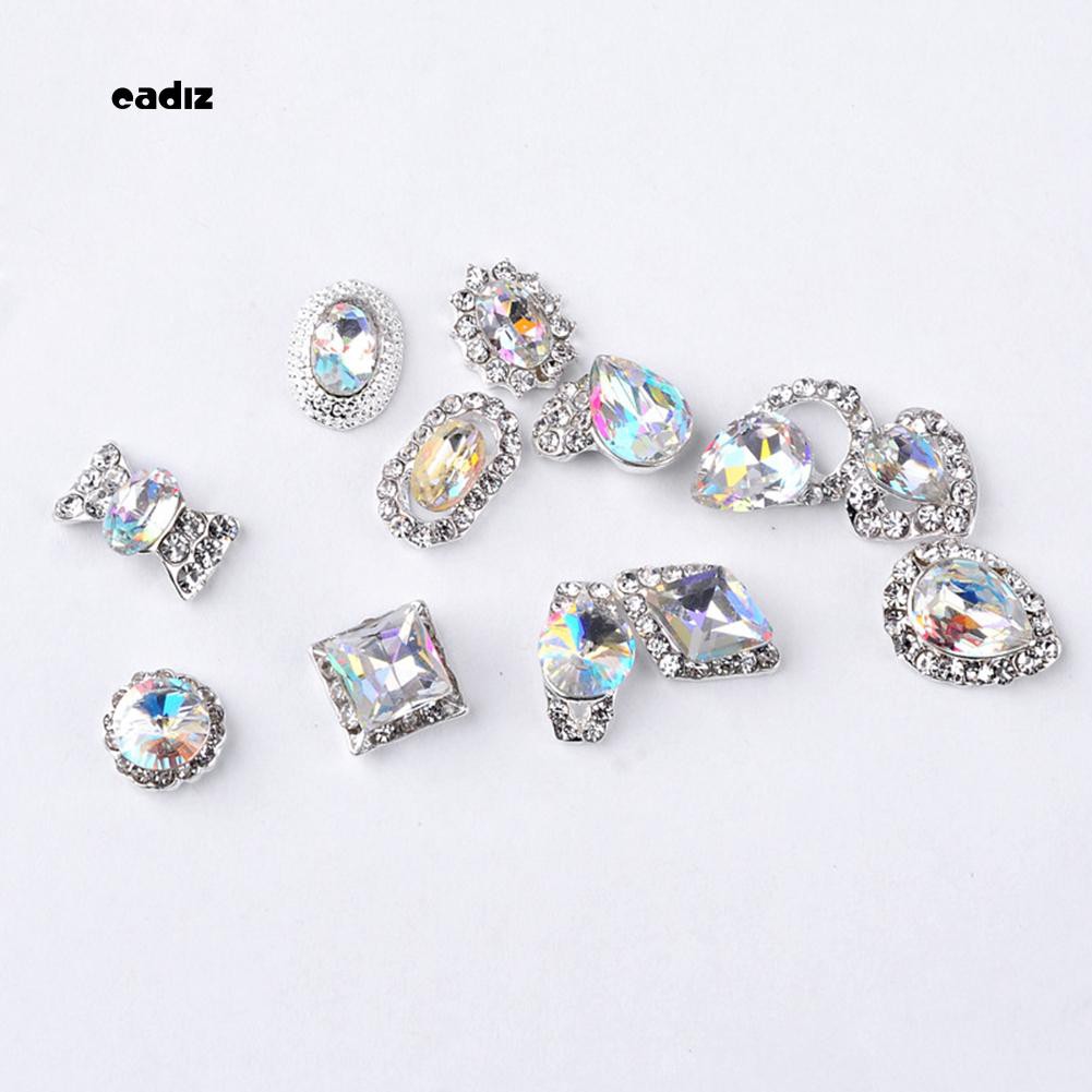 Hộp Phụ Kiện Trang Trí Móng Tay 3D Lấp Lánh