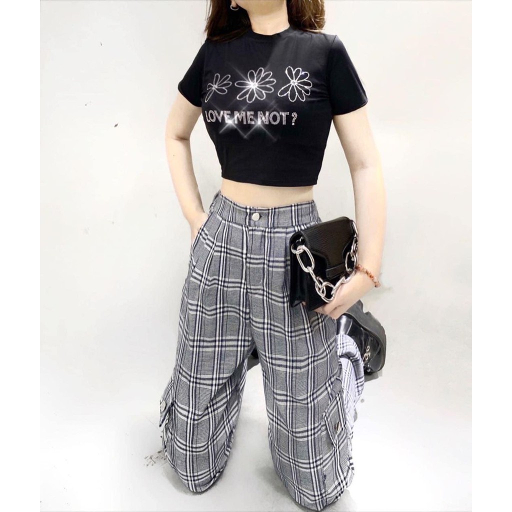 THE FANCE | Áo croptop đính cườm đá sang chảnh DAISY LOVE
