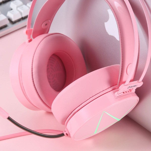 Tai Nghe Gaming DAREU EH722s Pink Âm Thanh 7.1 Jack USB - Tai Nghe Màu Hồng Led RGB - CHÍNH HÃNG DAREU