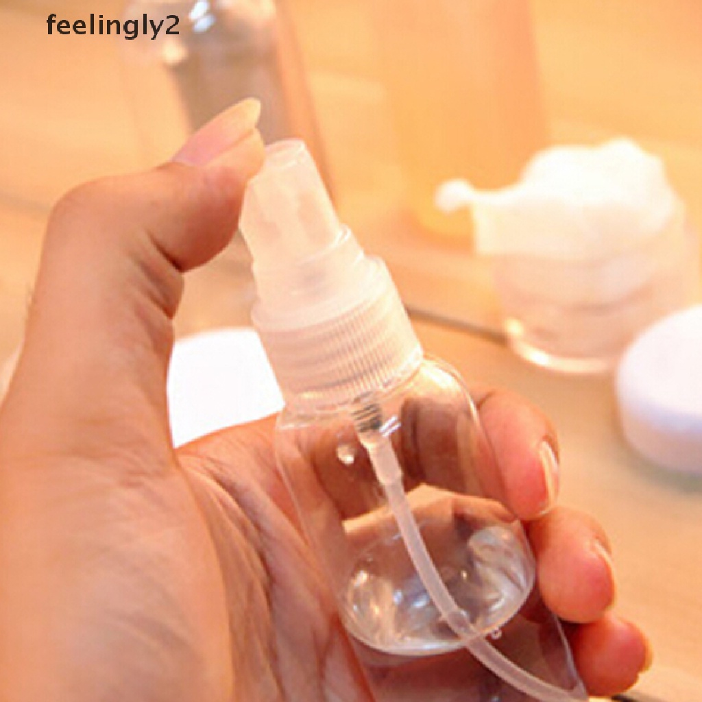 1 Set 6 Chai Nhựa Rỗng Đựng Mỹ Phẩm / Kem / Nước Hoa Dạng Xịt Tiện Dụng Khi Đi Du Lịch