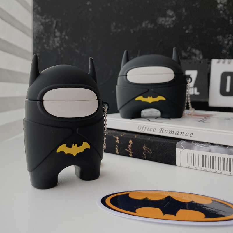 Vỏ Bảo Vệ Hộp Sạc Tai Nghe Airpods 1 / 2 / Pro Hình Batman Among Us Astros Wolf Kill Sáng Tạo