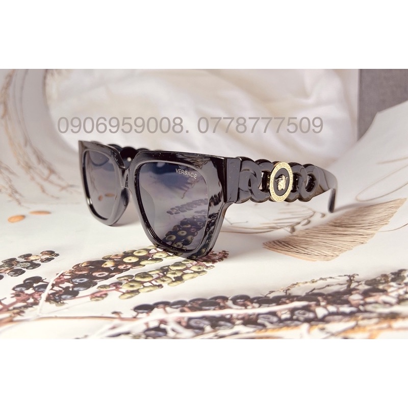 Kính Hiệu Vuông Màu Đen VS Hot Mới 2022 MẮT KÍNH RÂM NAM NỮ VERSACE CAO CẤP CHỐNG UV400 HOT TREND