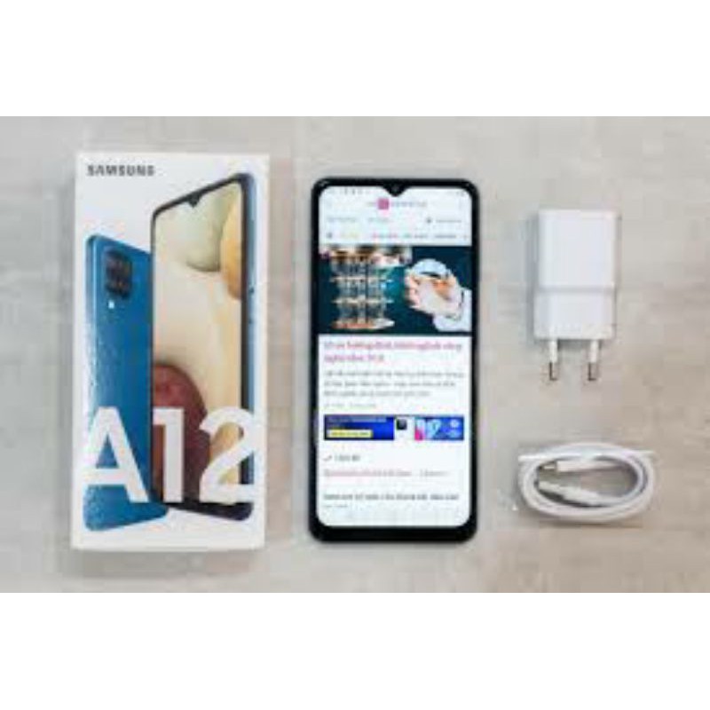 Điện thoại Samsung galaxy A12 chính hãng 128g mới 100% nguyên seal | BigBuy360 - bigbuy360.vn