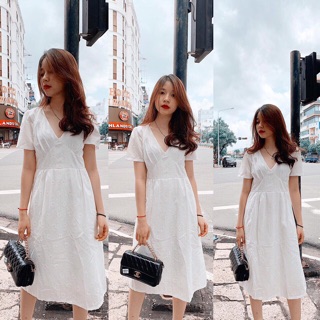 ĐẦM MAXI HOA CÚC (KÈM HÌNH THẬT)