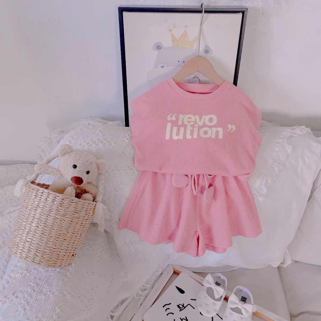 Đồ Bộ Bé Gái Minky Mom Vải Cotton, Bộ Cộc Tay Cho Bé Mặc Nhà, Bộ Quần Áo Trẻ Em Dễ Thương Mùa Hè - T19