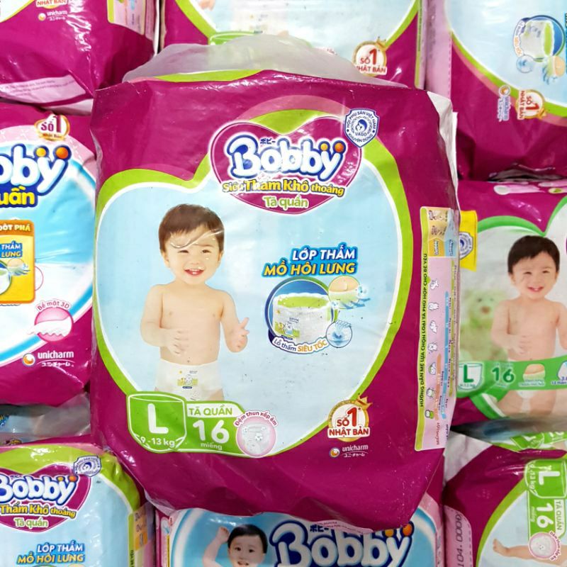 🏰HCM 🏰 Tã quần Bobby gạo non sieu mỏng size M18 / L16 / XL14 / XXL12
