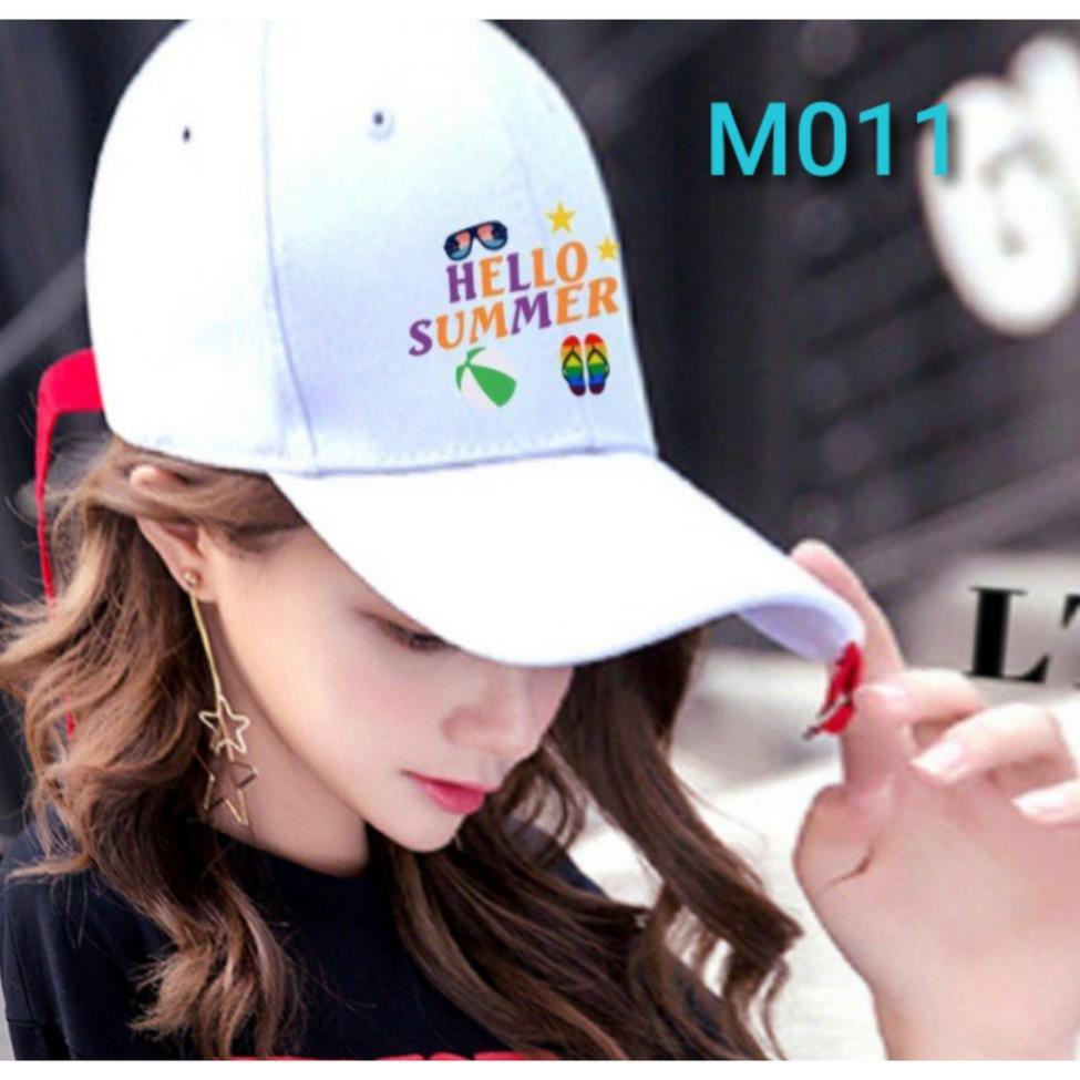 Mũ nam nữ in phối cảnh hè SUMMER -M011