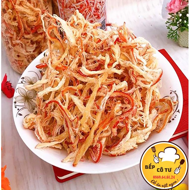 Khô mực hấp nước dừa xé sợi cay chuẩn vị Bếp Cô Tư | BigBuy360 - bigbuy360.vn