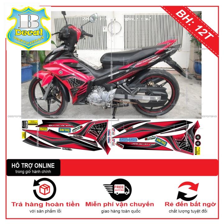 ( Quí khách vui lòng mang ra tiệm cho thợ dán ) Tem EX 2011 IX ĐỎ ĐEN [Bi Decal]