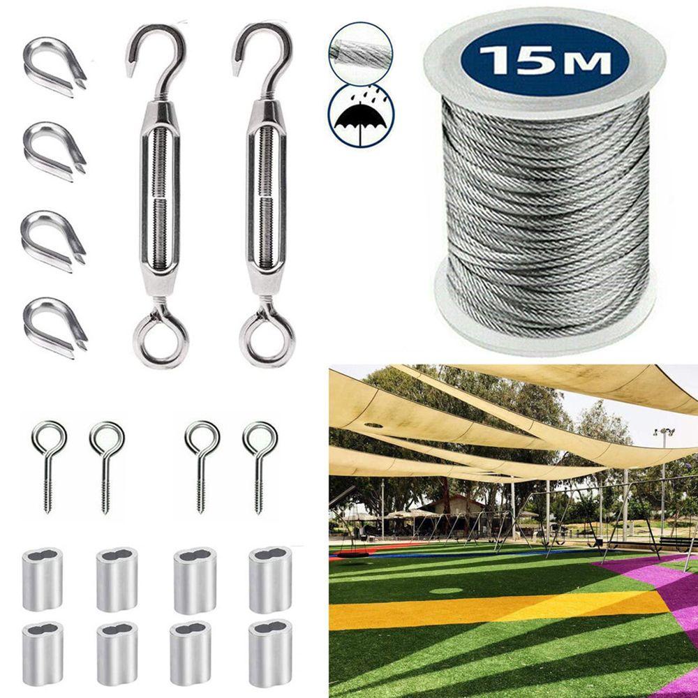 CONOPERY Cuộn Dây Thừng Dựng Lều Bằng Thép Không Gỉ 15M 2mm