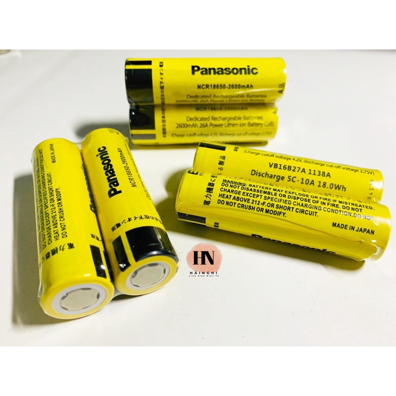 PIN Sạc / Li-on 4.2V SONY FS18650 - PANASONIC NRC18650- NRC18650A- IRC18650 6800mAh-4200mAh-2600mAh)