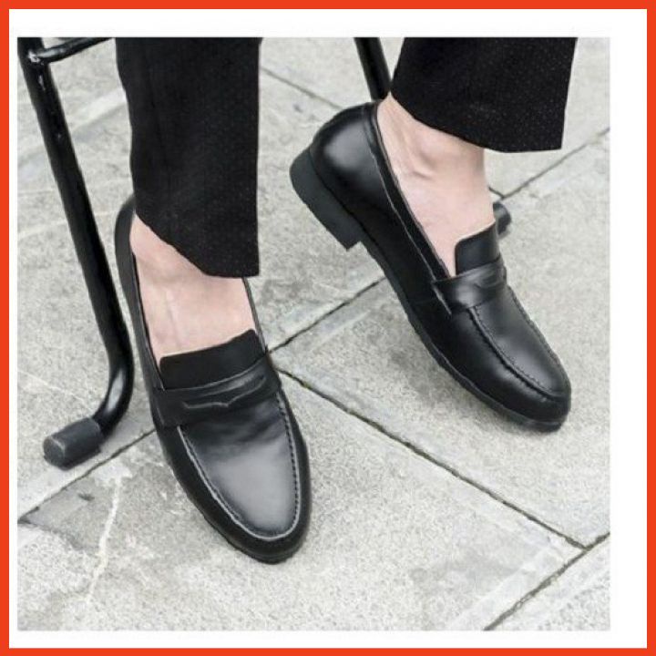 Giày Lười Giày Da Nam Công Sở Da Bò Dáng Xỏ Cao Cấp D07