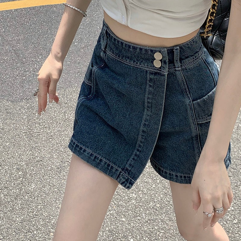 Chân váy jean COZOKC lưng cao dáng ôm kiểu dáng hợp thời trang