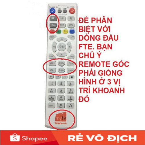 Điều khiển đầu thu MyTV VNPT MTV03