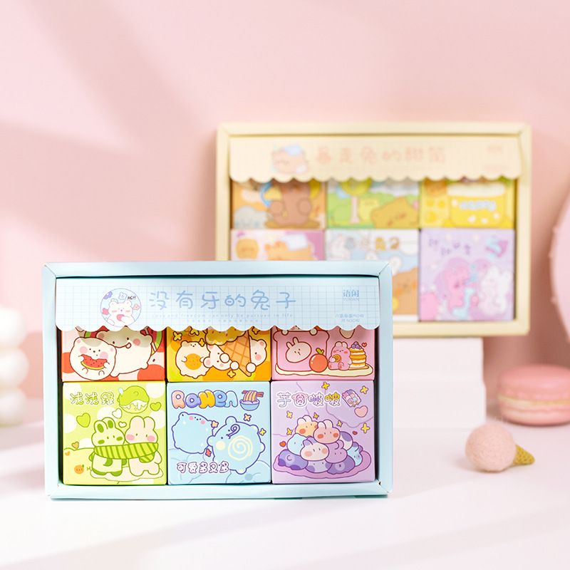 (lẻ) bộ 6 hộp sticker