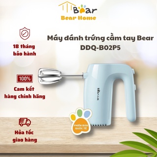 Máy đánh trứng cầm tay bear ddq-b02p5 5 tốc độ, làm bánh kem - bear home