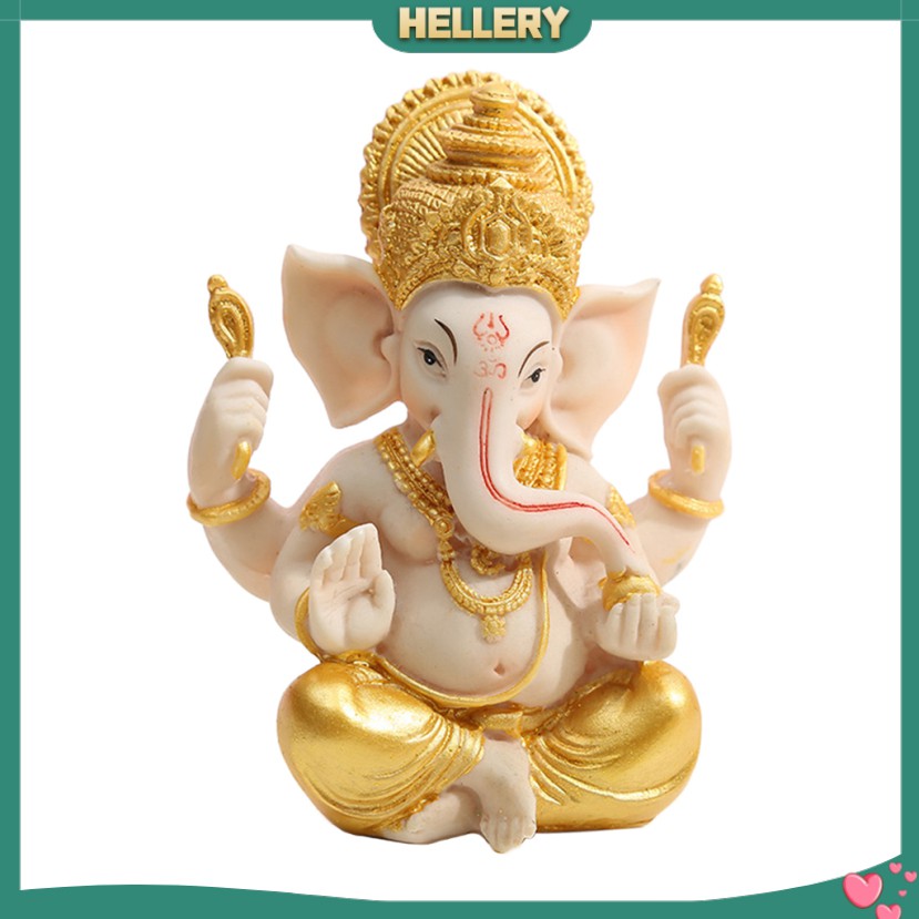 Tượng Phật Ganesh Voi Vàng 4 "Dùng Trang Trí