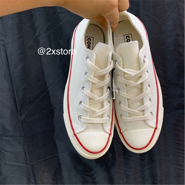 Giầy vải thấp cổ màu kem hàng cao cấp fullbox