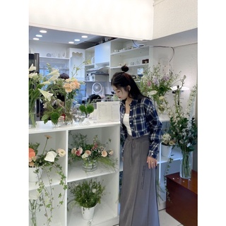 ÁO SƠMI SỌC CROPTOP CÁ TÍNH ( Ảnh Thật Shop Tự Chụp )