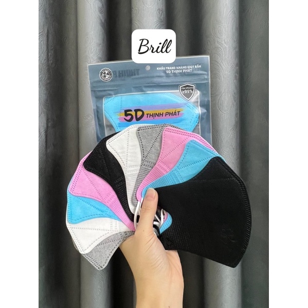 Sỉ 1 thùng khẩu trang 5D Thịnh Phát (gồm 100 cái)