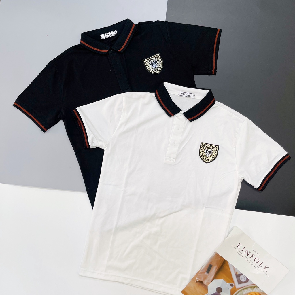 Áo thun nam ngắn tay cổ polo thêu logo , chất vải cotton sang trọng, dày dặn co giãn bốn chiều VBSHOP06