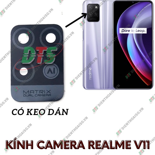 Kính camera realme v11 kèm keo dán
