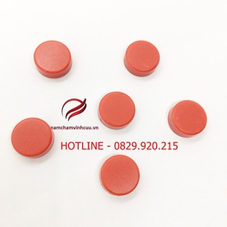 10 chiếc nam châm gắn bảng trơn nhỡ màu đỏ