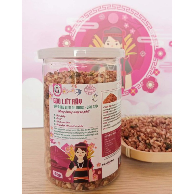[Thực Phẩm Sạch] Gạo Lứt Rẫy Sấy Rong Biển Bhnong Siêu Ngon, Giòn Rụm, Ăn Chay Được, Ăn Vặt, Thực Dưỡng, Hỗ Trợ Giảm Cân | BigBuy360 - bigbuy360.vn