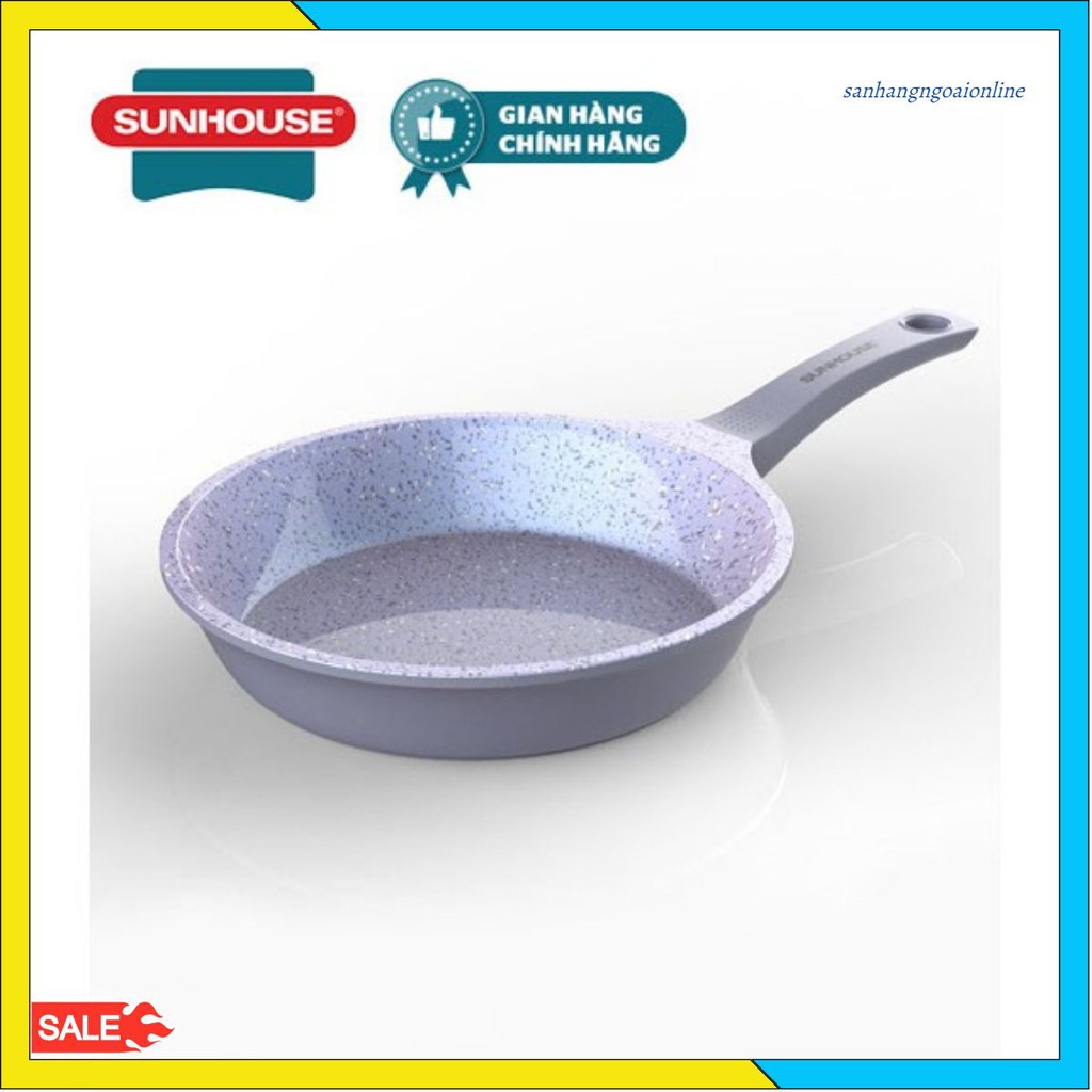 Chảo chiên siêu bền vân đá đáy từ SUNHOUSE MAMA SHG11-MMA