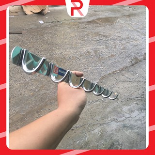 Móc gắn tường, móc  treo quần áo inox 304 cao cấp Vinahasa 7 mấu (không rỉ sét)