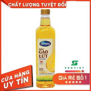 Dầu gạo lứt nguyên chất Simply 1L