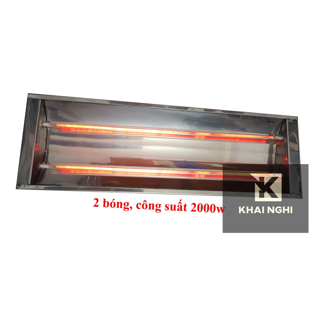 Máng đèn sấy công nghiệp loại 2 bóng công suất 2000w tương đương khoảng 300 độ C