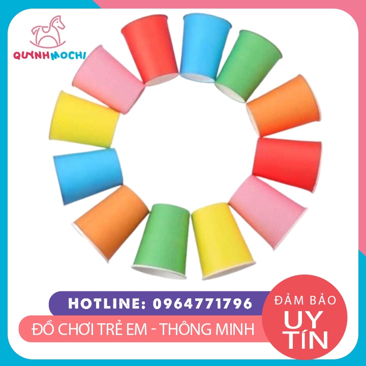 Sét 10 Cốc Giấy Đa Màu