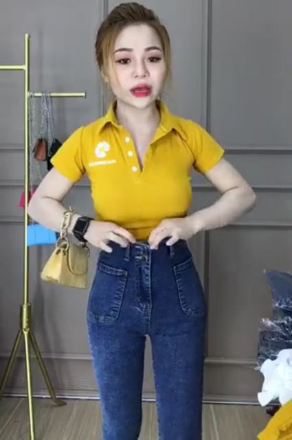 Quần jean nữ cạp siêu cao, 2 khuy (video+ảnh thật) | BigBuy360 - bigbuy360.vn