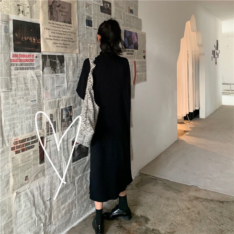 Đầm IELGY dài cổ cao giữ ấm thời trang cho nữ