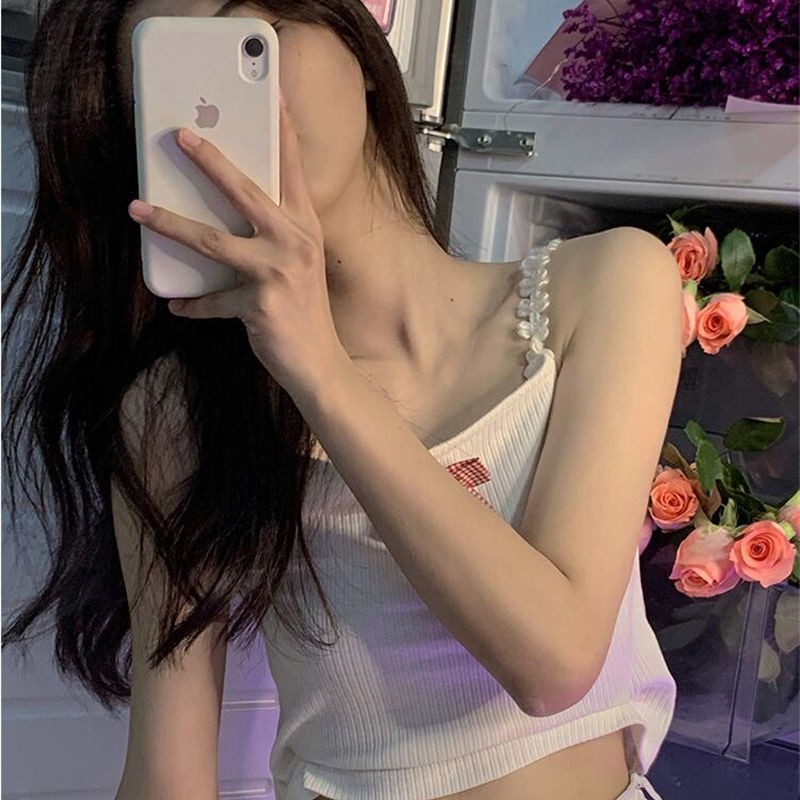 Áo Thun Hai Dây Dáng Ngắn Phong Cách Nhật Bản Thời Trang Mùa Hè Cho Nữ | BigBuy360 - bigbuy360.vn